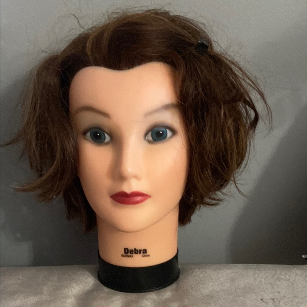 Burmax Debra Brown Hair Mannequin Head